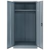 Global Industrial Unassembled Wardrobe Cabinet, 36x24x72, Gray 270033GY